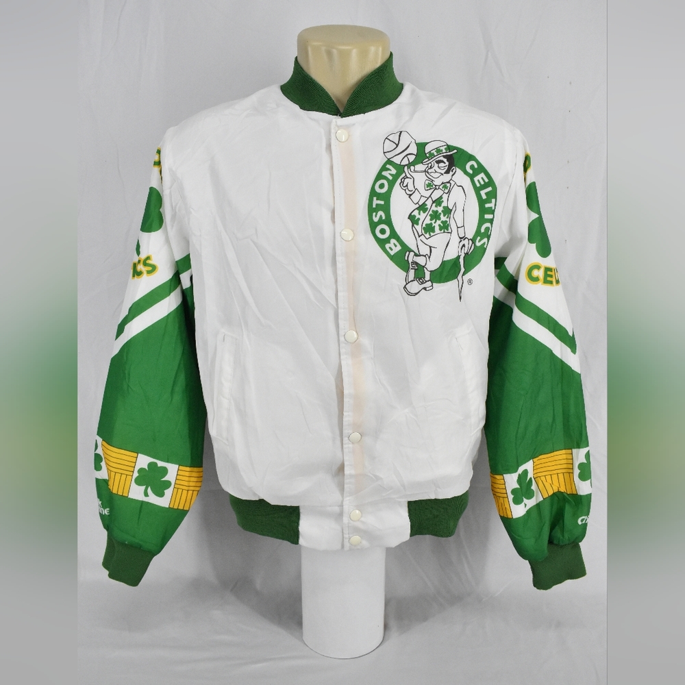 Vintage 90's Chalk Line All Over Print Jacket Boston Celtics,Size:M